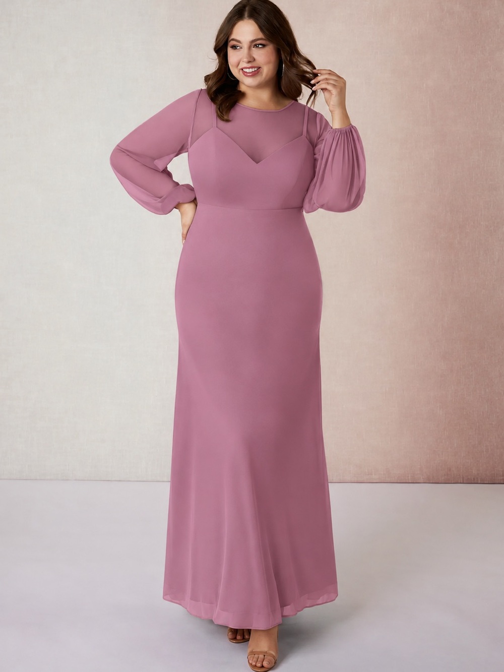 Azazie Denali Dress - Vintage Mauve